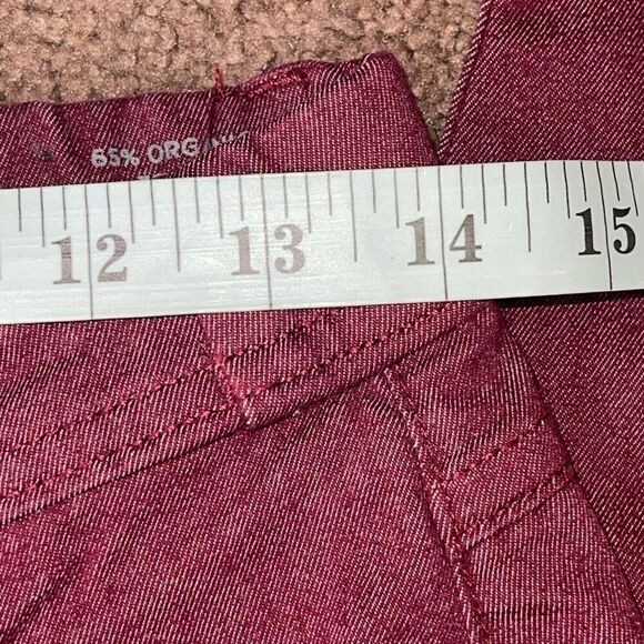 Toad & Co Womens Mid Rise Lola Slim Fit Straight Skinny Jeans Burgundy Sz 4 NWT - Picture 8 of 10
